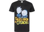 Rick And Morty Herren Tales From The Citadel Maglietta NS4422 (L) (Schwarz)