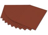 10X Folia 6174E Cartone Fotografico - 50 X 70 Cm, Rosso Marrone
