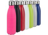 Relaxdays 9 X Bottiglia In Acciaio Inox Rosa