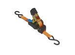 Cinghia Di Ancoraggio Con Cricchetto + 2 Ganci 350 Cm 320 Kg Retrattile Automatico