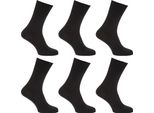 Calze Da Uomo, Confezione Da 6 MB250 (39-45 Eu) (Nero)