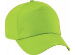 Berretto Da Baseball Beechfield Unisex Original Con 5 Pannelli PC2097 (Taglia Unica) (Verde Lime)