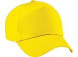 Berretto Da Baseball Beechfield Unisex Original Con 5 Pannelli PC2097 (Taglia Unica) (Giallo)