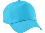 Berretto Da Baseball Beechfield Unisex Original Con 5 Pannelli PC2097 (Taglia Unica) (Surf Blue)