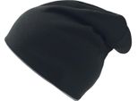 Atlantis Extreme Reversible Jersey Slouch Beanie Hat AB178 (Taglia Unica) (Nero/Grigio)