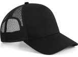 Beechfield Microknit Trucker Cap Con Snapback PC3607 (Taglia Unica) (Nero)