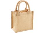 Westford Mill Jute Petite Gift Bag (4L) (2 Pezzi/Confezione) BC4521 (Taglia Unica) (Naturale)