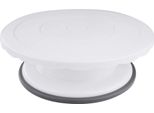 Piatto Rotante Per Torte Dr. Oetker Ø 27,5 Cm, Piatto Per Decorare Torte, Supporto Per Decorare Torte, Ausilio Da Cucina Di Alta Qualità (Colore: Bianco/Grigio)
