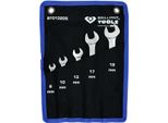 Brilliant Tools Set Di Chiavi Ad Anello A Cricchetto 5 Pezzi Reversibili 8 - 19 Mm - BT013205