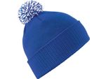 Beechfield - Berretto Per Uomo/Donna Unisex BC4657 (Taglia Unica) (Vivid Royal Blue/White)