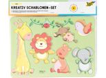 Folia 40611 Folia Kreativ-Schablonen "Zoo"""