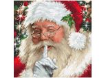 Luca-S Set Per Punto Croce "Babbo Natale"", Schema Contato, 26X25Cm"
