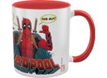 Deadpool - Tazza Da Caffè "2 Thumbs"" PM2370 (Taglia Unica) (Rosso/Bianco)"
