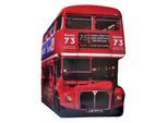 Clayre & Eef Decorazione Da Parete Bus 60X80 Cm Rosso Nero Ferro