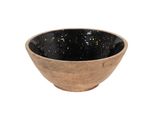 Ciotola Decorativa Clayre & Eef Ø 25X10 Cm Legno Nero Marrone