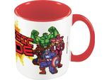 Marvel - Tazza Da Caffè "Classic Mode"", Interno Bicolore PM4781 (Taglia Unica) (Bianco/Rosso)"