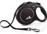 Flexi - Guinzaglio Retrattile Per Cani "New Classic"", Cinghia, L TL5380 (5 M) (Nero)"