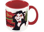 Il Re Leone - Tazza Da Caffè "Lunga Vita Al Re"", Interno Bicolore PM4789 (Taglia Unica) (Bianco/Rosso/Nero)"