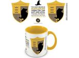 Harry Potter - Tazza Da Caffè "Orgoglio Della Casa Hufflepuff"", Interno Bicolore BS3280 (Taglia Unica) (Giallo/Bianco/Nero)"