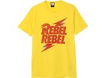Amplified - Maglietta "Rebel Rebel"" Per Uomo/Donna Unisex GD629 (Xs) (Giallo)"
