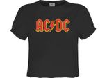 Amplified - Top Logo Corto Da Donna GD633 (Xs) (Charcoal)