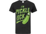 Rick And Morty - Maglietta "I'm Pickle Rick"" Da Uomo A Maniche Corte NS6828 (M) (Nero/Verde)"