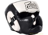 Fairtex Protezione Della Testa X-Vision Full Cover HG13F, Colore Nero/Bianco Taglia M