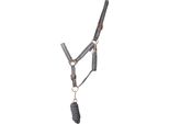 Hy - Set Cavezza E Guinzaglio Per Cavallo, Glitter BZ4699 (Pony) (Grigio)