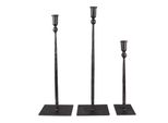 Set Di 3 Candelieri Clayre & Eef 35 / 49 / 52 Cm Ferro Nero