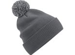 Beechfield - Cappello "Snowstar"" In Materiale Riciclato RW8435 (Taglia Unica) (Grigio Grafite/Grigio Chiaro)"