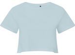 Tridri - Top Corto Da Donna RW8383 (Xs) (Blu)