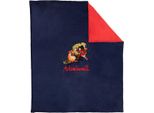 Hy - Coperta "Thelwell Collection"", In Pile, Abbraccio BZ4852 (Taglia Unica) (Blu Navy/Rosso)"