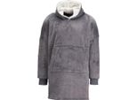 Ribbon - Felpa Con Cappuccio Reversibile Per Uomo/Donna Unisex RW8220 (Taglia Unica) (Grigio)
