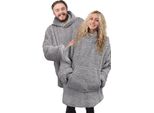 Ribbon - Felpa Con Cappuccio Per Uomo/Donna Unisex RW8349 (Taglia Unica) (Grigio)