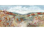 Diane Demirci - Stampa Su Tela Con Cornice "Autumn Walk"" PM5465 (60 Cm X 30 Cm) (Blu/Verde/Arancione)"