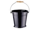 Secchio Per Cenere Smaltato 10 Litri, Nero