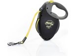 Flexi - Guinzaglio Retrattile Per Cani "Giant Neon"", L TL5378 (8 M) (Nero/Grigio/Giallo)"