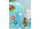 Cocomelon - Coperta "Friends"", Pile AG442 (150 Cm X 100 Cm) (Blau/Weiß)"