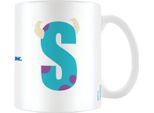 Monsters Inc - Tazza Da Caffè "S"", Alfabeto PM4582 (Taglia Unica) (Bianco/Blu)"