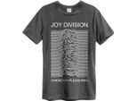 Amplified - Maglietta "Unknown Pleasures"" Per Bambini/Donne Unisex GD330 (Xs) (Anthrazit)"