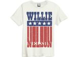Amplified - Maglietta "Flag"" Per Uomo/Donna Unisex GD438 (S) (Bianco Sporco/Rosso/Blu)"