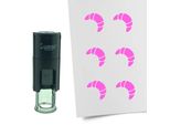 Timbro Combicraft Croissant Rotondo Da 10 Mm - Inchiostro Rosa