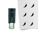 Timbro Combicraft Peperoncino Rotondo 10 Mm - Inchiostro Nero
