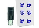 Timbro Combicraft Birra Rotondo Da 10 Mm - Inchiostro Blu
