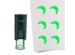 Timbro Combicraft Croissant Rotondo Da 10 Mm - Inchiostro Verde