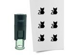 Timbro Combicraft Cat Rotondo Da 10 Mm - Inchiostro Nero