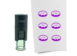 Timbro Combicraft Donut Rotondo Da 10 Mm - Inchiostro Viola