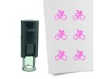 Timbro Combicraft Bicycle Rotondo Da 10 Mm - Inchiostro Rosa