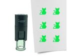 Timbro Combicraft Gatto Rotondo Da 10 Mm - Inchiostro Verde
