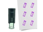 Timbro Combicraft Burrito Rotondo Da 10 Mm - Inchiostro Viola